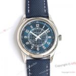 GS Factory Replica Patek Philippe Calatrava Stainless Steel Blue Dial Watch